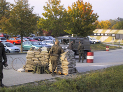 Checkpoint in der Kaserne AMSTETTEN