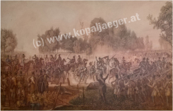Das Gefecht vor MAILAND bei GAMBOLOITA am 4. August 1848