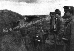 Bürgermeister von ST. PÖLTEN, Otto EYBNER, auf Besuch an der Front 1916