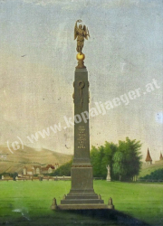 Das Kopal Denkmal in einer künstlerischen Darstellung. InvNr. 1973-15-BI35519, Bild HGM