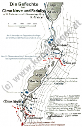 Die Situation noerdlich VITTORIO zwischen CIMA NOVE und FADALTO von 31.10.-1.11.1918